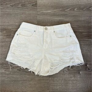 White Denim Jean Shorts